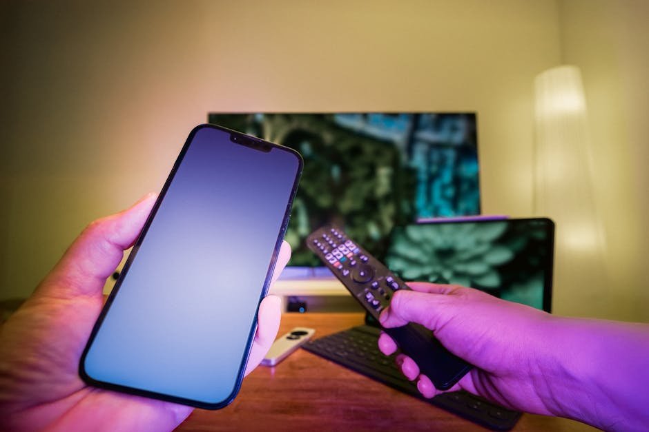 IPTV subscription setup guide showing compatible devices including smart TV, FireStick, and mobile devices