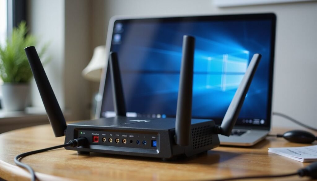 router with QoS settings highlighted for iptv australia optimization